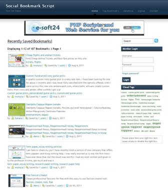 Social Bookmark Script 2.0