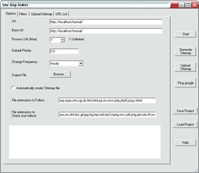 Google Sitemap Maker Screenshot